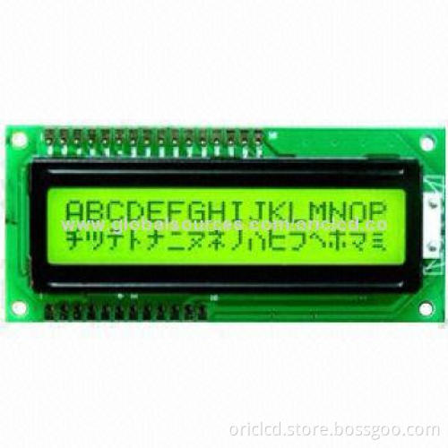 16 Character x 2 Line/COB STN LCD Module with 65x36.7x13.5mm Outline size